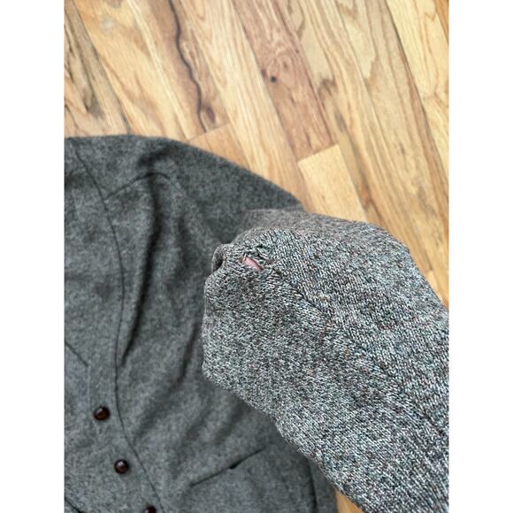VTG LL Bean Sweater Men M Brown Lambswool Made in Scotland Cardigan - Picture 3 of 3